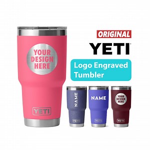 Laser Engraved 30oz YETI Rambler Tumbler, Personalized Stainless Steel Vacuum Insulated With Magslider Lid, Yeti Name & Logo Tumbler - Etsy