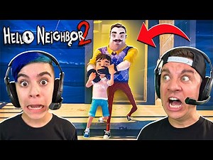 WE BEAT HELLO NEIGHBOR 2 (Crazy Ending) we are in the game!