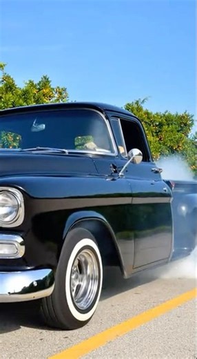 1957 Chevy 3100 Pickup Screeching Tires! #automobile #love #family #edit #education