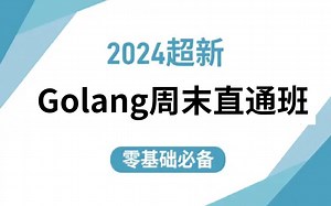 【2024最新免费GO语言开发课】从入门到精通全套，零基础必备，学这个找工作没问题，速度收藏！
