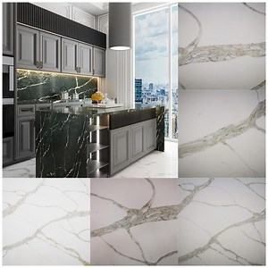 [Hot Item] Luxury Marble Black Sintered Stone Counter Top Tsp Stone Taj Mahal Quartz Tiles Floor Marble Synthetic Countertop Snowy Ibiza Quartz Stone Jade