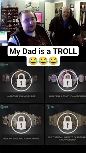 Dad wanted to be in a video lol #wwe2k25