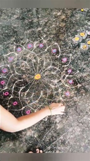 Easy Rangoli Design Step by Step | Beginner Rangoli Tutorial