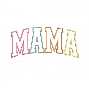 Mama Applique Embroidery Design, Mama Embroidery Design, Machine Embroidery Design, 4 Sizes, Instant Download - Etsy