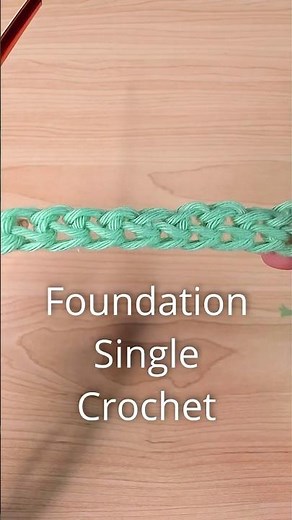 Chainless Foundation Single Crochet #crochet #crochettips #crochettutorial