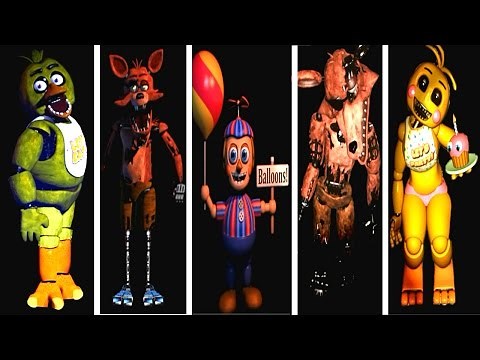 Five Nights at Freddy's 1 & 2 EXTRA MENU [All Animatronics]