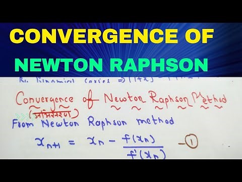 Convergence of Newton Raphson Method |