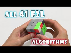 ALL 41 F2L Algorithms | Rubik Ocean