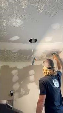 Knockdown texture on ceiling