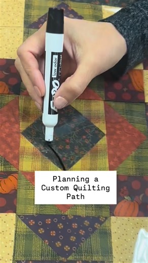 Here, @kristinas_quilting shows how to plan your quilting path using the clear Quilter’s Preview Paper! | Handi Quilter