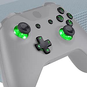 eXtremeRate Multi-Colors Luminated D-pad Thumbsticks Start Back ABXY Buttons (DTF) LED Kit for Xbox One Standard, Xbox One S X Controller with Black Classical Symbols Buttons - Controller NOT Included