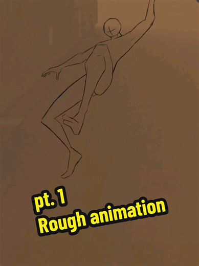 Just a rough animation, today will be the cleanup... Mixing 2D and 3D in animation #digitalart #animation #2danimation #3d