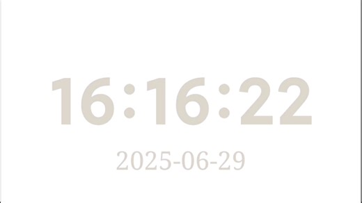 旧手机秒变桌面时钟，实时显示时间小软件，支持离线极简风格