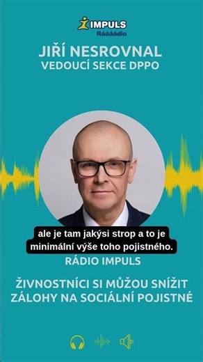 Snížení záloh na sociální pojištění: Jiří Nesrovnal radí, co se mění pro OSVČ