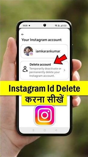 HOW TO DELETE INSTAGRAM ACCOUNT #shorts #howto #youtubeshorts #instagram #account #solution #tech