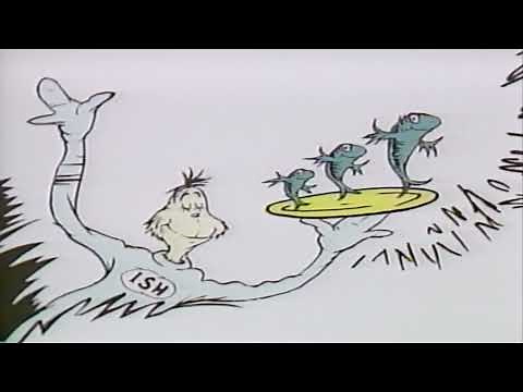 Dr. Seuss One Fish Two Fish Red Fish Blue Fish Plus 2 More Dr. Seuss Classics 1989 VHS 60fps
