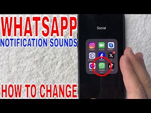 ✅ How To Change Whatsapp Notification Sounds 🔴
