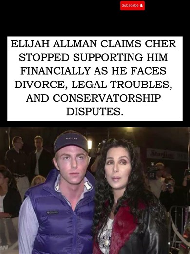 Cher’s Son Elijah Says Singer Cut Financial Support Amid Legal Battle #cher #celebritynews