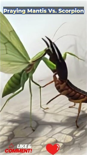#PrayingMantis #Scorpion #NatureFight