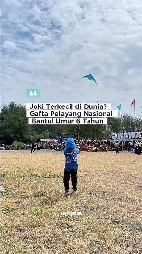 The World's Smallest Kite Jockey? 6-Year-Old Gafta, a National Kite Jockey from Bantul