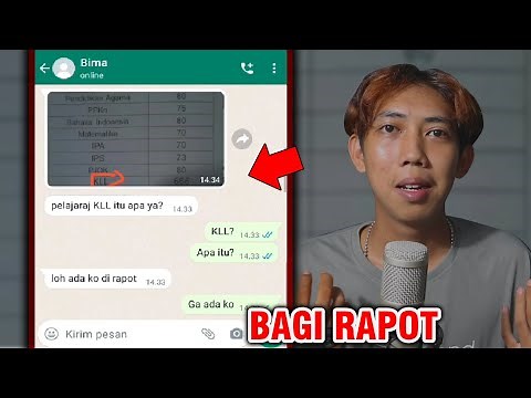 BAGI RAPOT 😱 | CHAT HISTORY HORROR INDONESIA