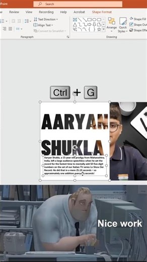 A simple way to level up your PowerPoint presentation 😱 #powerpoint #office #presentation