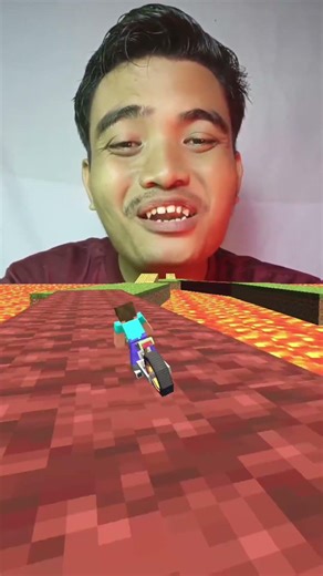 Minecraft lava racing challange 🟠 only 1% pass 🤫 No Batidao #beatbox