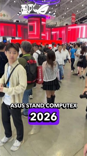 This is how brutal the ASUS booth really looked at Computex #rog #asusrog #gamingpc