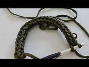 Cordoncino o tricottino all'uncinetto facile, senza mulinetto a manovella, per manici, collane