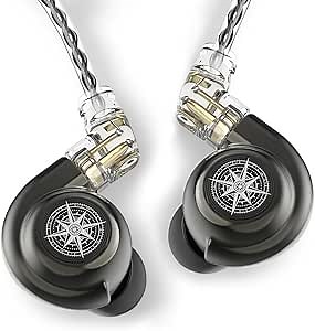 Conch In-Ear Monitor Headphones Hi-Res Audio & Crystal Clear Vocals Hi-Fi Bass Earphones for Musicians & Gaming Detachable Cable Zinc Alloy Shell Studio-Quality Sound Live Performance & Daily Use