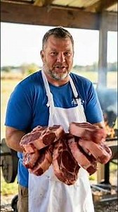 Cooking a GIANT Tomahawk Steak Over Fire