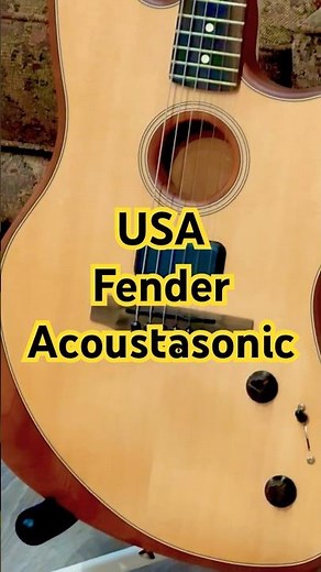 Fender USA Acoustasonic Jazzmaster ✨ Electric feel & Acoustic Sound!