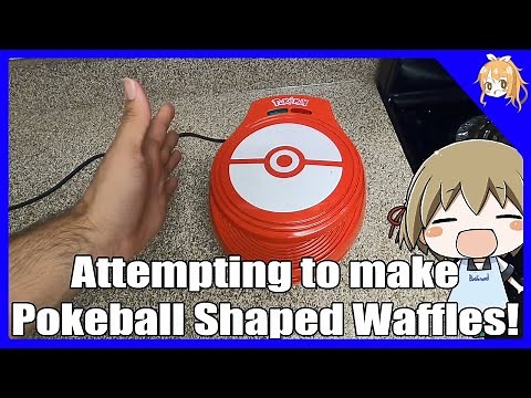 Attempting to make Pokeball Shaped Waffles with the Pokemon Waffle Maker!