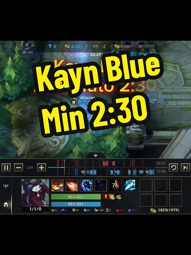 Kayn Blue Al Min 2:30 Build Guide and Tips