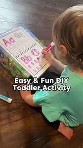 Easy DIY Toddler tracing activity! ⬇️ This one’s super easy and we’ve been playing it for a few days now! All you need is a plastic poster holder & dry erase markers! Slide in something fun to color or trace! This activity is endless, you can trace numbers, letters, animals, print them out or draw them yourself! You can download free printable 1500 coloring books over at paisleyscorner.com & make sure to save this for next time & follow for more simple, easy, & minimal prep activities! #toddler 