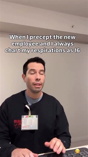 Andrew on Instagram: "Better not audit my charting 😜 #rnlife #healthcareprofessional #nursesinspirenurses"