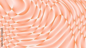 Seamless abstract pattern loop featuring smooth, wavy lines in a soft peach color. The design creates a sense of depth and movement, with overlapping curves that evoke a fluid, dynamic feel.