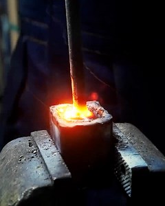 810K views · 2K reactions | Froging Damascus Blade out of small Ball Bearings | DIY & Crafts | Facebook