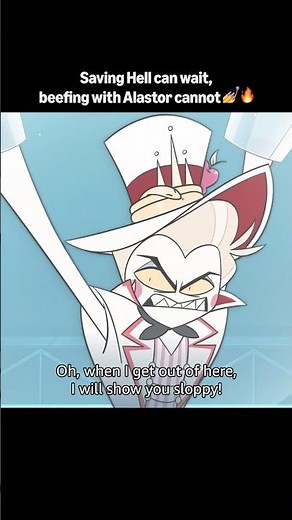 Lucifer and Alastor insulting each other never gets old 😂 #HazbinHotel