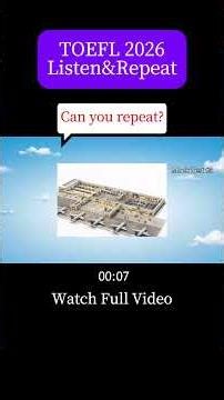 Can you repeat this sentences?! Mock Test is now ready! #toefl #toefl2026 #toeflpractice #english