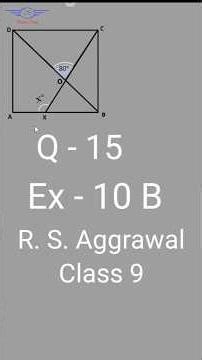 Find Angle of Triangle in Square #Quadrilateral