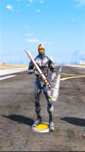 Random Superheroes VS Giant 3 Head Ice Titan #gta5 #youtubeshorts #shorts #gta