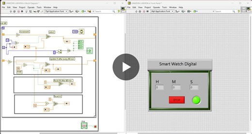 🔷 How to Make a Digital Clock | Projet Temps Réel – LabVIEW Je suis heureux de partager ce projet de programmation temps réel réalisé sous LabVIEW, qui met en avant mes compétences en automatisme… | Aymen Toumi