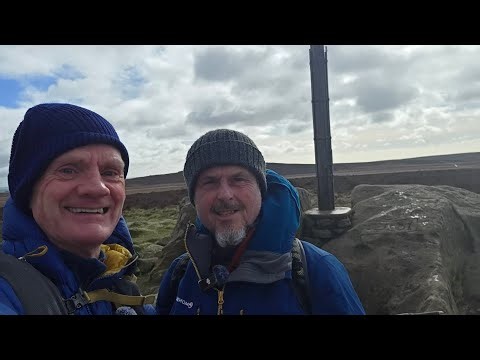 Stanage Edge on a very windy day!