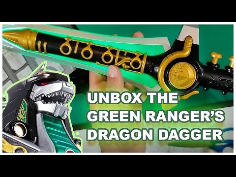 Green Ranger Dragon Dagger Unboxing Power Rangers Lightning Collection