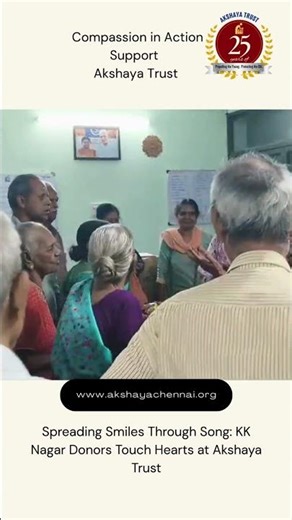 KK Nagar Asta AVM Apartment Donors Sing for Akshaya Trust Old Age Home Residents
