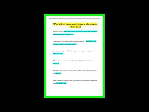 3P practice exam questions and answers 100 pass621 1440p