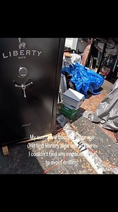 259K views · 519 reactions | My customer bought a storage unit and library safe was in there. I couldn’t find any serial number to avoid drilling. #libertysafe #drilling #storgeunit #auction #brandnew #gunsafe #beauty #fireproof | Miki Benyair | Facebook