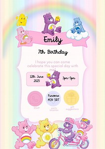 Blank Digital Download Birthday Invitation for Kids - Customizable Printable Party Invite - Editable Template - Instant Download - Etsy Australia