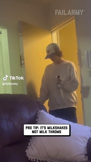 Hilarious Milkshake Prank Fail